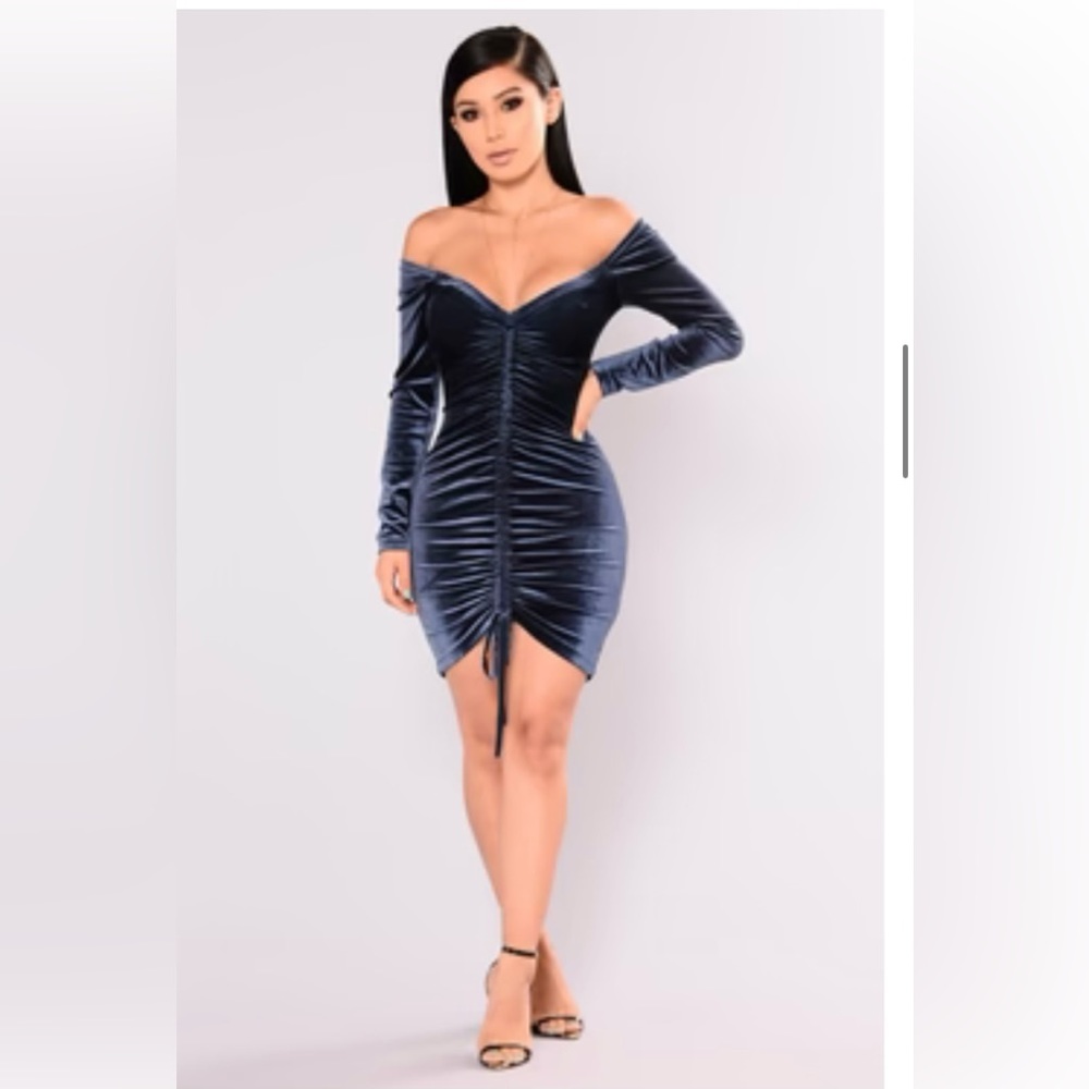 Fashion Nova Zenday Off Shoulder Dress